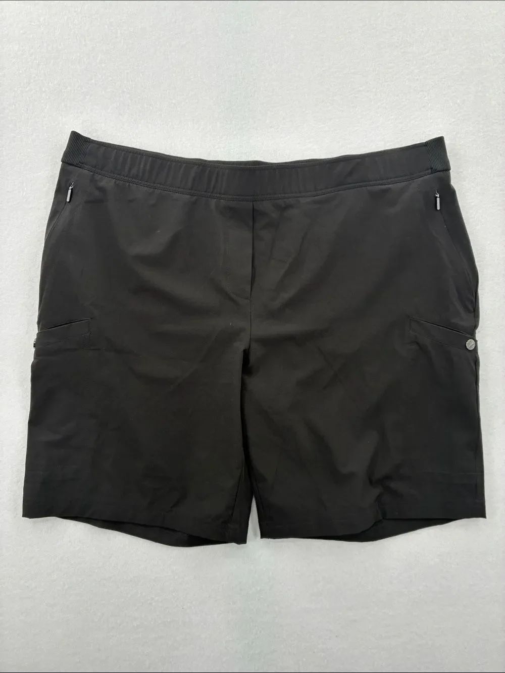 3For$20 Chico's Black Waist Active Zipper Shorts size 4X